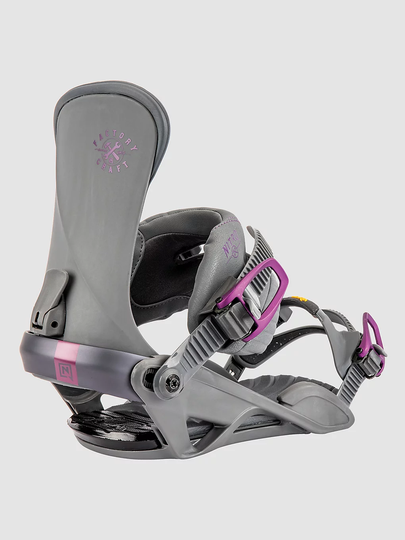 Nitro Ivy 2023 Snowboard Bindings harmaa