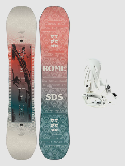 Rome Royal 144 + Shift S 2023 Snowboard Set kuviotu