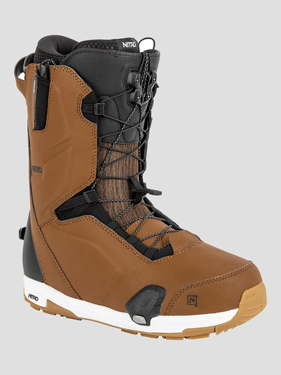 Nitro Profile TLS Step On 2023 Snowboard Boots ruskea