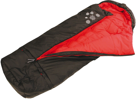 Fjellpulken Lämpöpussi, Musta/Punainen 120cm