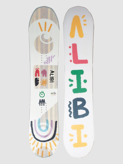 Alibi Snowboards Recess 135 2023 Snowboard valkoinen