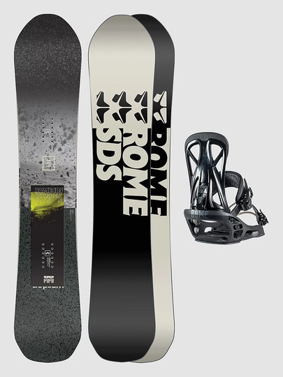 Rome Warden 157W + United L 2023 Snowboard Set kuviotu