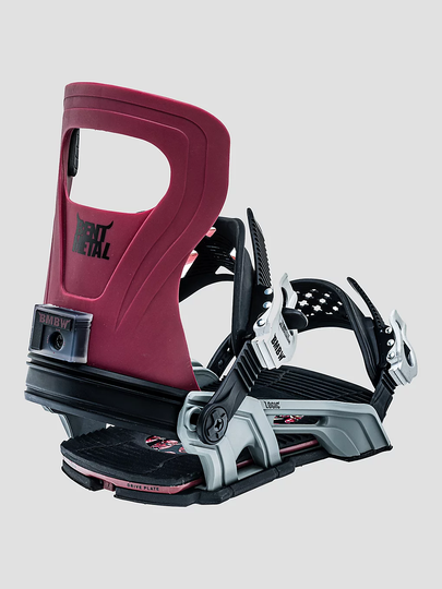 Bent Metal Logic 2023 Snowboard Bindings punainen