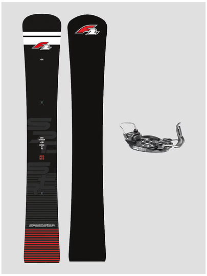 F2 Speedster GTS 153 + Carve RS 2022 Snowboard Set kuviotu