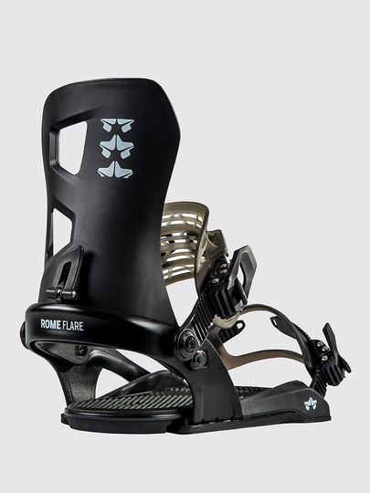 Rome Flare 2023 Snowboard Bindings musta