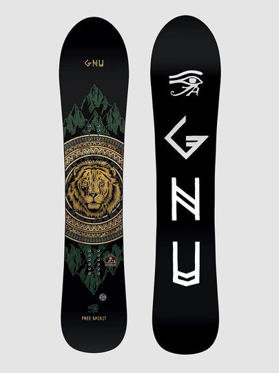 Gnu Free Spirit 148 2023 Snowboard musta