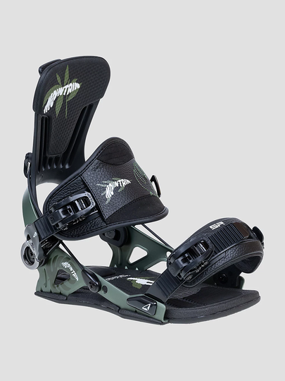 SP Mountain Multientry Snowboard Bindings vihreä